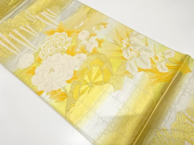 Japanese Kimono / Antique / Fukuro Obi Silk